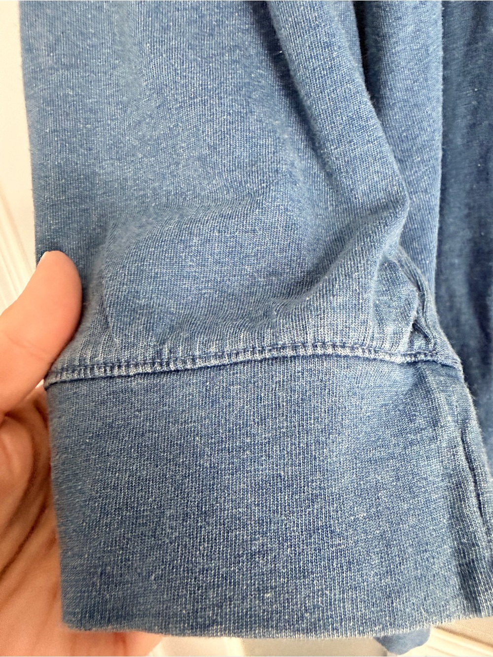 J. Jill Women's Long-Sleeve Henley Tunic in Denim Blue. NWT - Picture 5 of 6